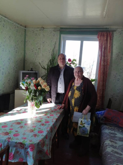 Поздравление с юбилеем жителя д. Михалево. Поздравление с юбилеем жителя д. Михалево.